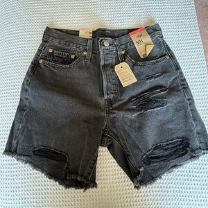 Levi's Women's Black Denim Shorts